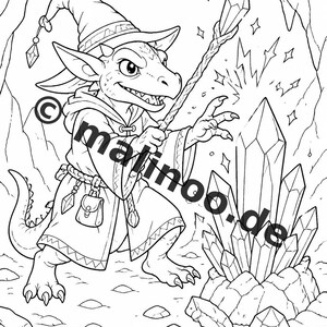 Goblins Coloring Book for Kids – 100 Coloring Pages – PDF Download E1/B2 (DIN-A4) – Gift, Activity, Advent Calendar, Birthday image 5