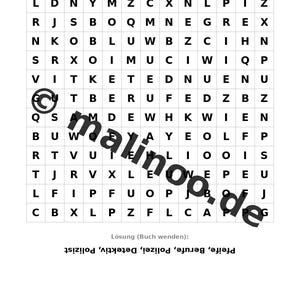 Police Activity Book for Children – 100 Puzzle and Activity Pages – PDF Download E1/B1 (DIN-A4) – Gift, Activity, Advent Calendar image 11