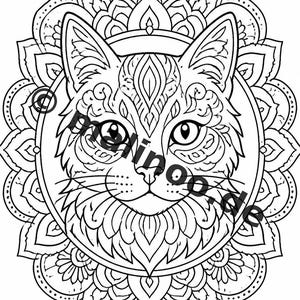 Mandala Malbuch gedruckt, ungebunden – 100 Ausmalbilder für Kinder – MEGABUCH 01 Edition 1 (DIN-A4) Bild 8