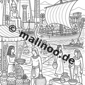 Egypt Coloring Book PDF Download digital – 20 coloring pages for children – Book 03 Edition 1 (DIN-A4) image 11