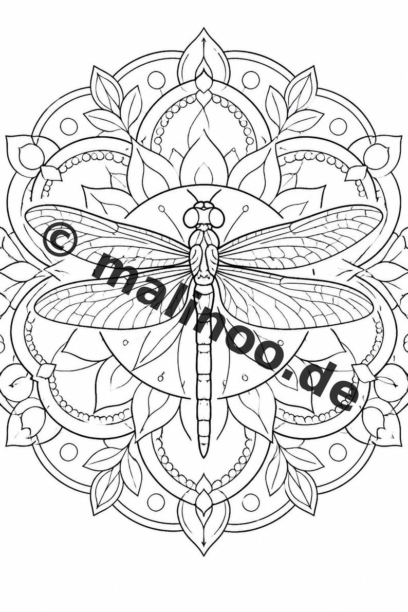 Mandala Coloring Book PDF Download Digital – 20 Coloring Pages for Children – Book 03 Edition 1 (DIN-A4) image 5