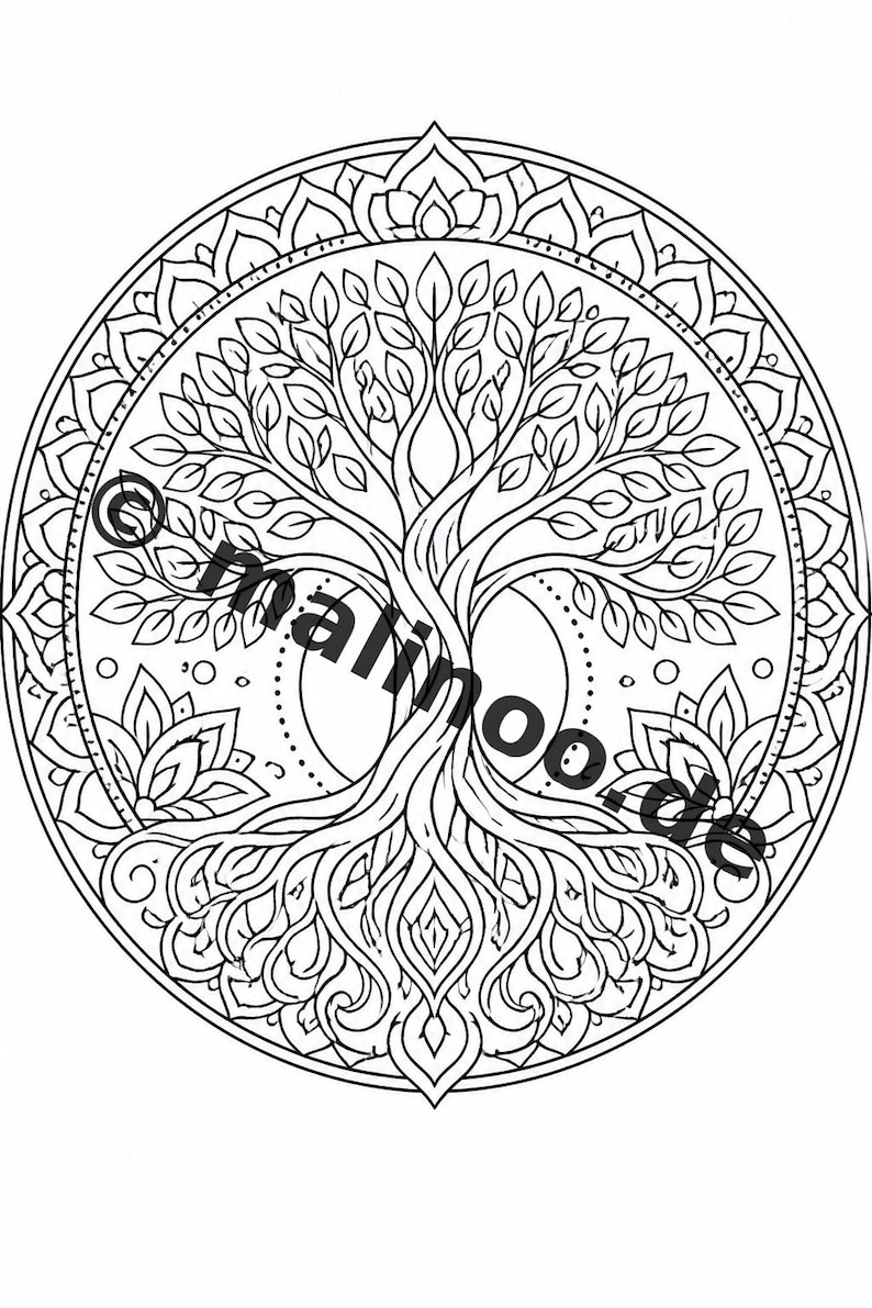 Mandala Kleurboek PDF Download Digitaal – 100 Kleurplaten voor Kinderen – MEGA BOEK 03 Editie 1 (DIN A4) afbeelding 15