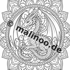 Mandala Coloring Book PDF Download Digital – 20 Coloring Pages for Children – Book 03 Edition 1 (DIN-A4) image 12