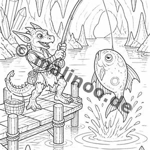 Kobolde kreatives Malbuch ab 6 Jahren – 100 Bilder zum Ausmalen – Geschenkidee für Enkelkinder und Patenkinder (DIN-A4) E3 immagine 12