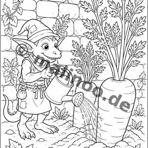 Kleines Ostergeschenk für Kinder: Kobolde Mal- und Zeichenbuch mit 100 Ausmalbildern (DIN-A4) E2 bild 9