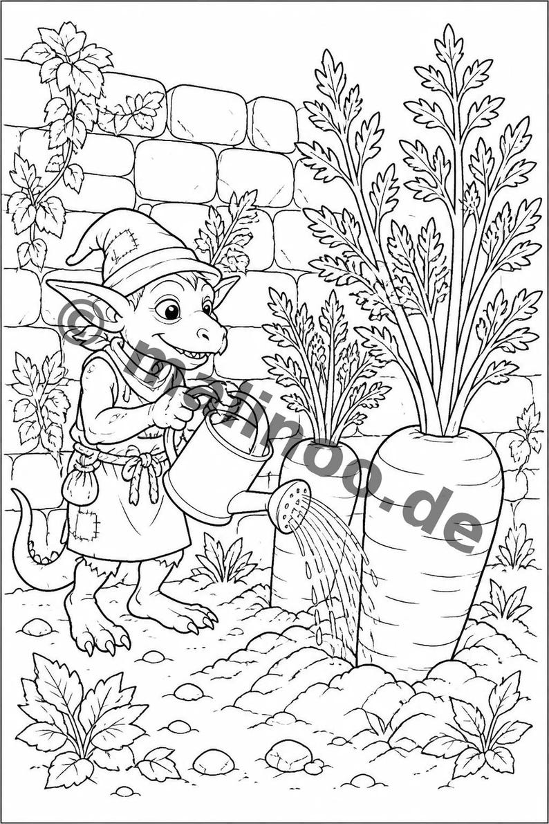 Kleines Ostergeschenk für Kinder: Kobolde Mal- und Zeichenbuch mit 100 Ausmalbildern (DIN-A4) E2 bild 9