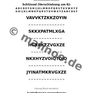 Aktivitetsblad för barnkalas från 8 år – 100 sidor pussel – en liten påskpresent till barn (PDF) E1 bild 10