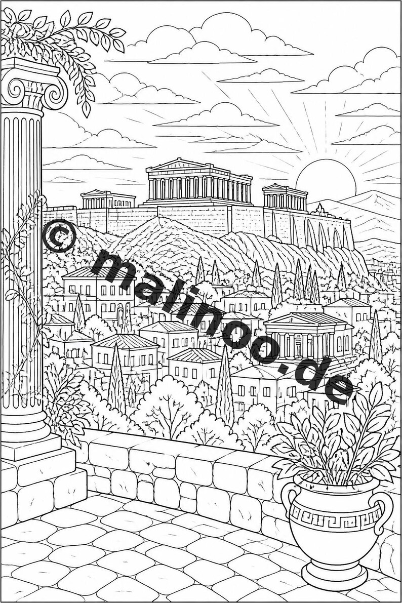 Europa Malbuch PDF Download digital – 20 Ausmalbilder für Kinder – Buch 01 Edition 1 (DIN-A4) Bild 16