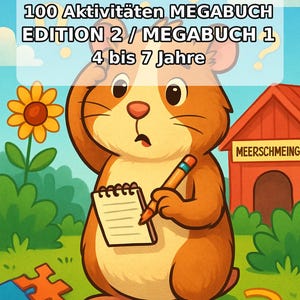 Guinea Pig Activity Book for Children – 100 Puzzle & Activity Pages – Bound or Loose, Edition 02 (DIN A4) – Gift, Activity image 2
