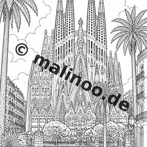 Europa Målarbok PDF Ladda ner digitalt – 20 målarbilder för barn – Bok 06 Utgåva 1 (DIN-A4) bild 5