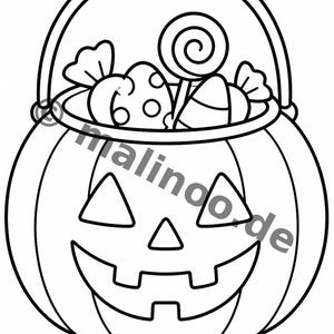 Halloween coloring pages for children – a quiet activity for rainy days at home – 100 coloring pages (PDF) E1 image 12