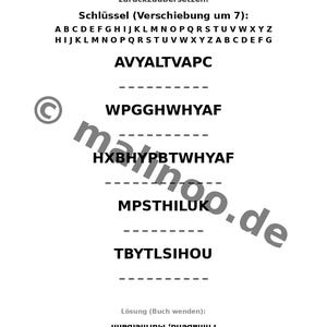 Aktivitetsblad för barnkalas från 8 år – 100 sidor pussel – en liten påskpresent till barn (PDF) E1 bild 7