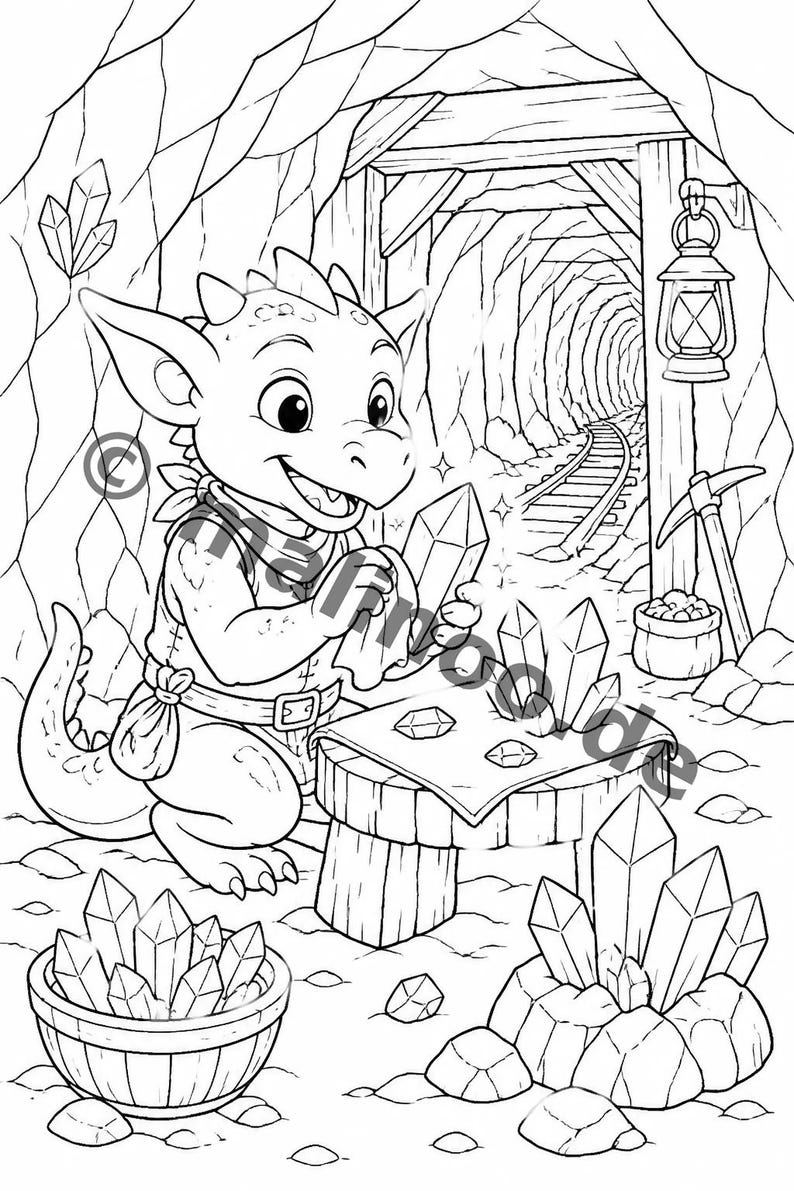 Goblin coloring pages to print for children – Children's activities in restaurants and at the pediatrician's office – 100 coloring pages (PDF) E6 image 3