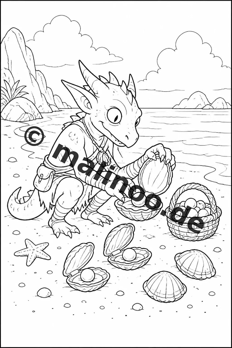 Goblins Coloring Book for Kids – 100 Coloring Pages – PDF Download E1/B2 (DIN-A4) – Gift, Activity, Advent Calendar, Birthday image 11