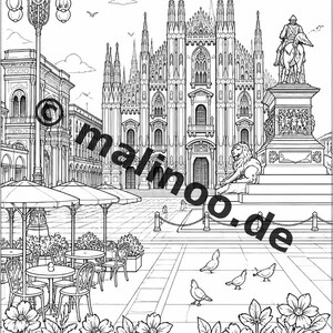 Europa Malbuch PDF Download digital – 20 Ausmalbilder für Kinder – Buch 01 Edition 1 (DIN-A4) Bild 19