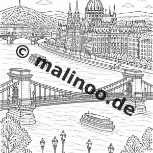 Libro para colorear de Europa para niños – 20 páginas para colorear – Descarga en PDF E1/B2 (DIN-A4) – Recuerdo de fiesta, regalo, fiesta de cumpleaños infantil, recuerdo de fiesta imagen 8