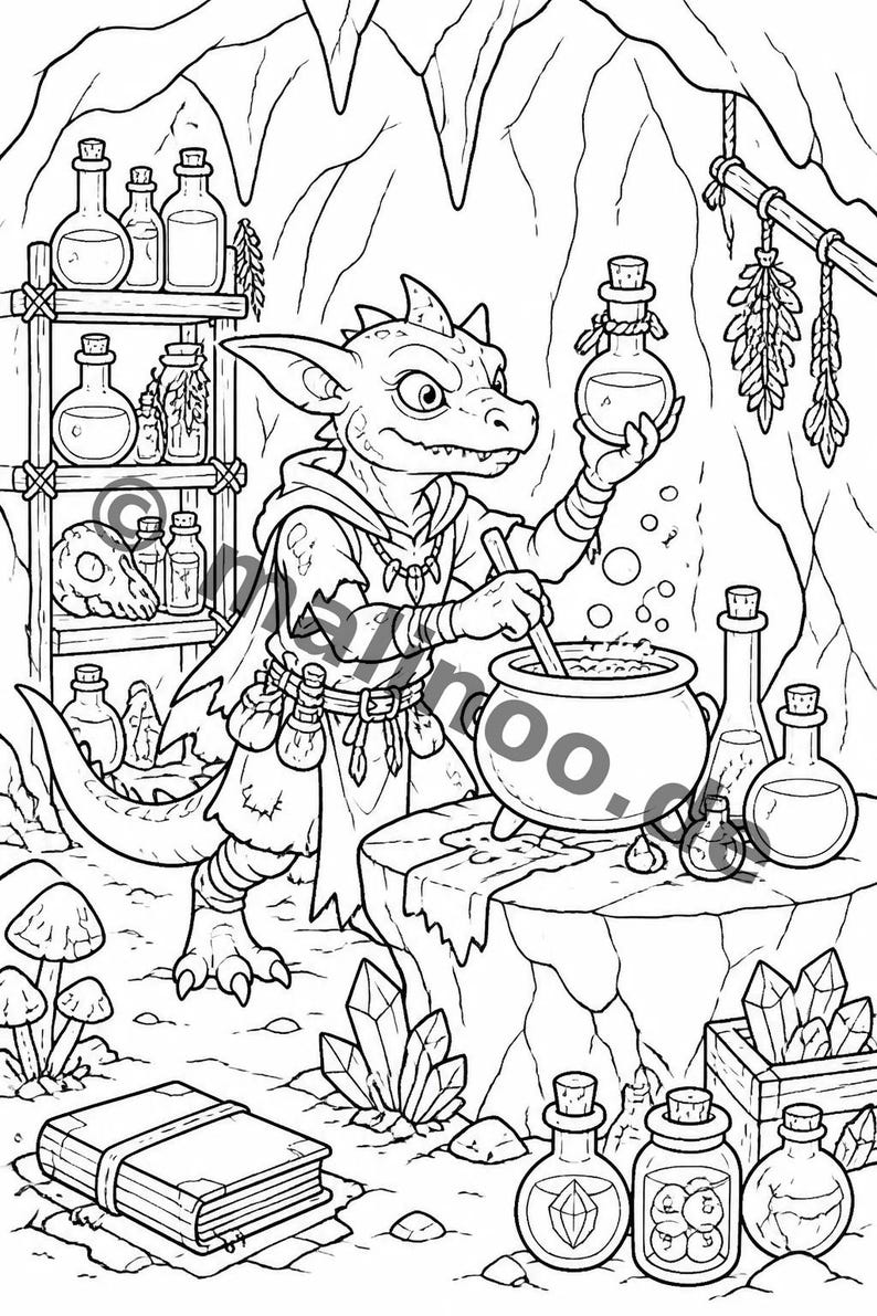 Kobolde kreatives Malbuch ab 6 Jahren – 100 Bilder zum Ausmalen – Geschenkidee für Enkelkinder und Patenkinder (DIN-A4) E3 immagine 7