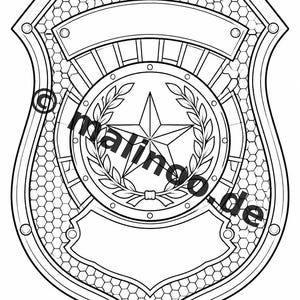 Police Coloring Book for Kids – 20 Coloring Pages – PDF Download E1/B3 (DIN-A4) – Party Favor, Gift, Children's Birthday Party, Party Favor image 12