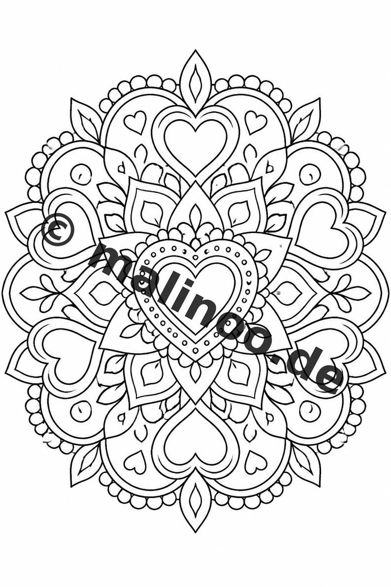Mandala Kleurboek PDF Download Digitaal – 100 Kleurplaten voor Kinderen – MEGA BOEK 03 Editie 1 (DIN A4) afbeelding 14