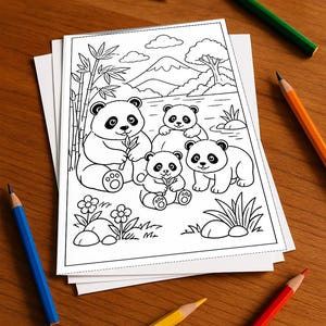 Panda's Aktivitätsbuch gedruckt, ungebunden – 100 Rätsel- und Aktivitätsseiten für Kinder – MEGABUCH 01 Edition 1 (DIN-A4)