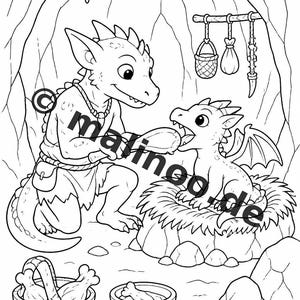 Goblins Coloring Book for Kids – 100 Coloring Pages – PDF Download E1/B2 (DIN-A4) – Gift, Activity, Advent Calendar, Birthday image 10