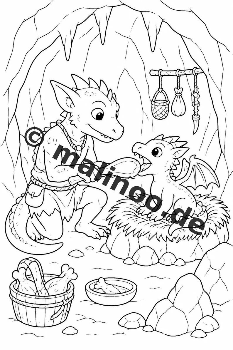 Goblins Coloring Book for Kids – 100 Coloring Pages – PDF Download E1/B2 (DIN-A4) – Gift, Activity, Advent Calendar, Birthday image 10