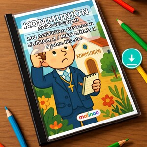 100 puzzli komunijnych dla dzieci w wieku od 8 lat – pomysł na prezent dla wnuków i chrześniaków – arkusze puzzli do druku (PDF) E1 zdjęcie 1