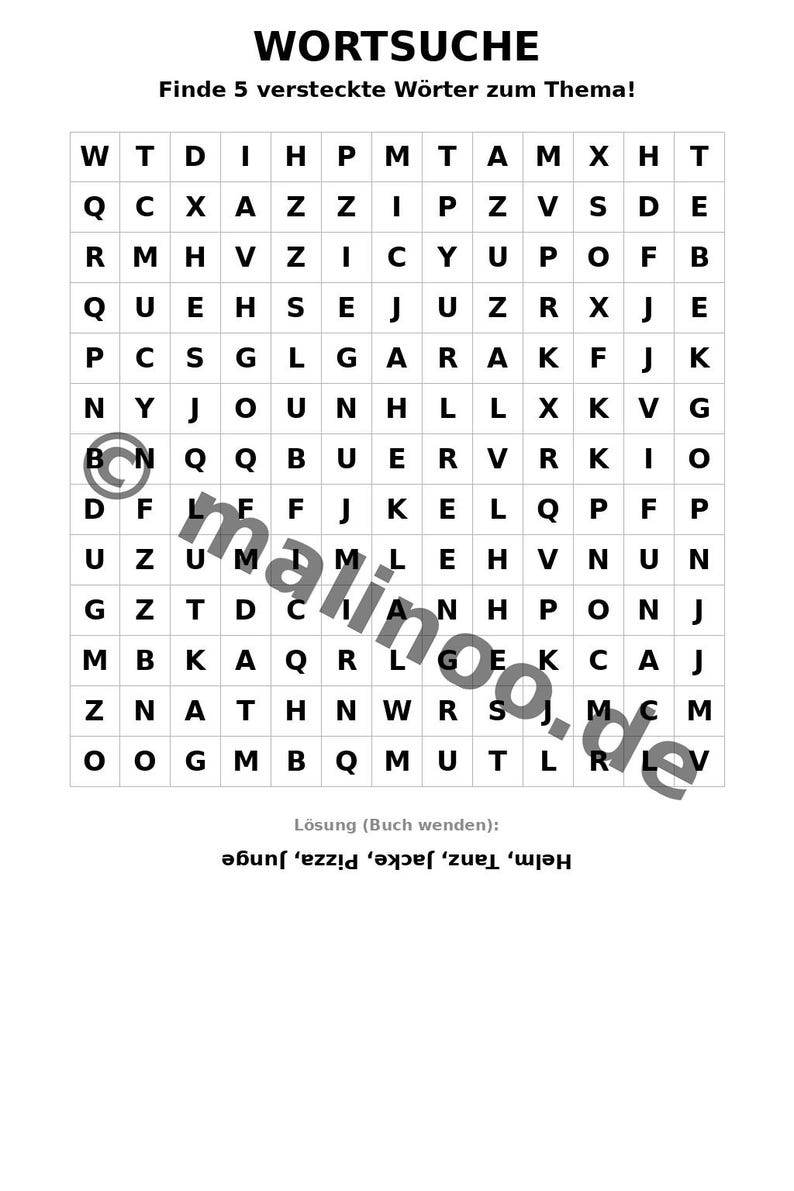 Big Brother Puzzle Book for ages 8 and up – 100 pages of puzzles – Teaching material for primary school and substitute lessons (PDF) E1 image 11