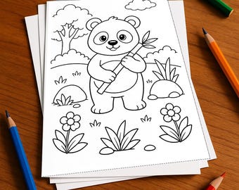 Panda's Aktivitätsbuch gedruckt, ungebunden – 100 Rätsel- und Aktivitätsseiten für Kinder – MEGABUCH 01 Edition 1 (DIN-A4)