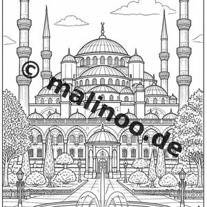 Europe Coloring Book for Kids – 50 Coloring Pages – PDF Download E1/B4 (DIN-A4) – Gift, Travel Activity, Birthday, Activity image 9