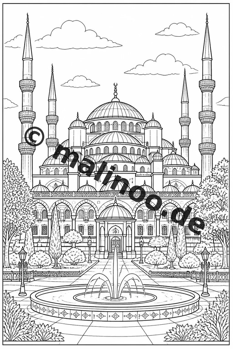 Europe Coloring Book for Kids – 50 Coloring Pages – PDF Download E1/B4 (DIN-A4) – Gift, Travel Activity, Birthday, Activity image 9