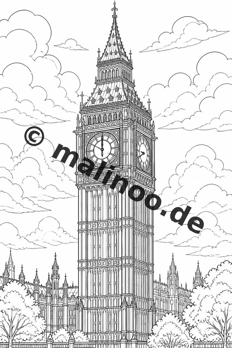 Europa Malbuch Kinder – 20 Ausmalbilder – PDF Download E1/B1 (DIN-A4) – Mitgebsel, Geschenk, Kindergeburtstag, Gastgeschenk Bild 4