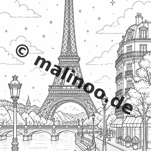 Europe Coloring Book for Children – 20 Coloring Pages – PDF Download E1/B4 (DIN-A4) – Party Favor, Gift, Children's Birthday Party, Guest Gift image 3