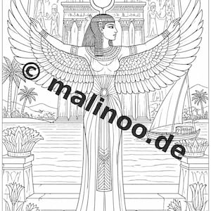 Egypt Coloring Book PDF Download digital – 20 coloring pages for children – Book 02 Edition 1 (DIN-A4) image 4