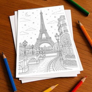 Europe Coloring Book, printed, unbound – 100 coloring pages for children – MEGA BOOK 03 Edition 1 (DIN A4)