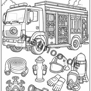 Fire Coloring Book for Ages 8 and Up – 100 Pictures to Color – Gift Idea for Children Ages 8 and Up (DIN A4) E1 image 7