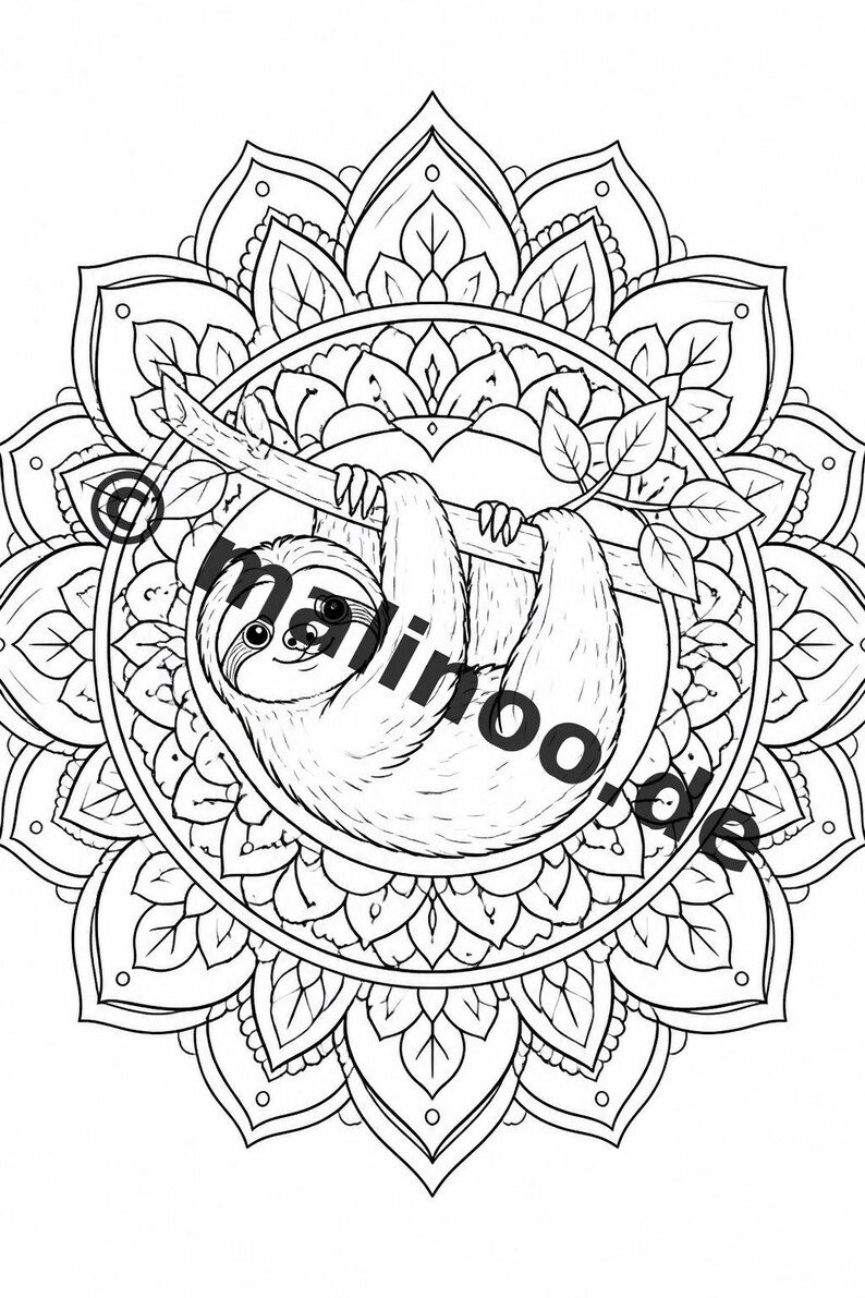 Mandalas Coloring Book for Children – 20 Coloring Pages – PDF Download E1/B1 (DIN-A4) – Party Favor, Gift, Children's Birthday, Party Favor image 10