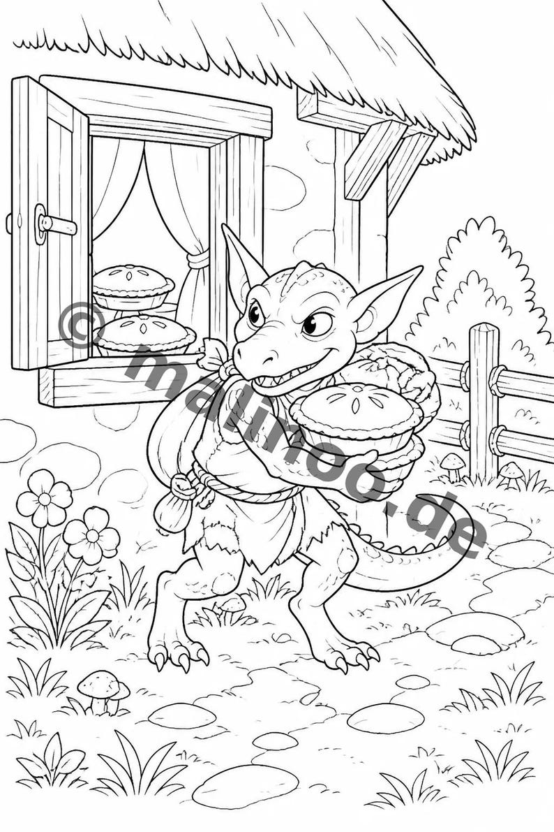 Kobolde kreatives Malbuch ab 6 Jahren – 100 Bilder zum Ausmalen – Geschenkidee für Enkelkinder und Patenkinder (DIN-A4) E3 immagine 4