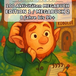 Kobolde Aktivitätsbuch als PDF für Kinder – Mitbringsel für Besuch bei Freunden und Familie – 100 Rätsel- und Aktivitätsseiten E1 Bild 2