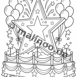 New Year's Eve coloring pages for children – activity for long car rides and flights – 100 coloring pages (PDF) E1 image 9