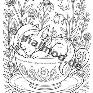 Goblin Coloring Book for Children – Gift Idea for Grandchildren and Godchildren – 100 Coloring Pages (DIN A4) E4 image 8