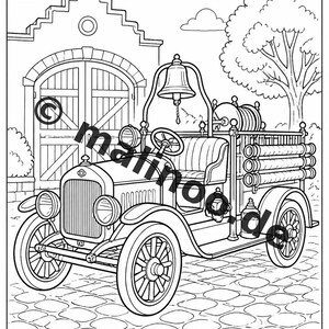 Fire Coloring Book for Kids – 100 Coloring Pages – PDF Download E1/B2 (DIN-A4) – Gift, Activity, Advent Calendar, Birthday image 8