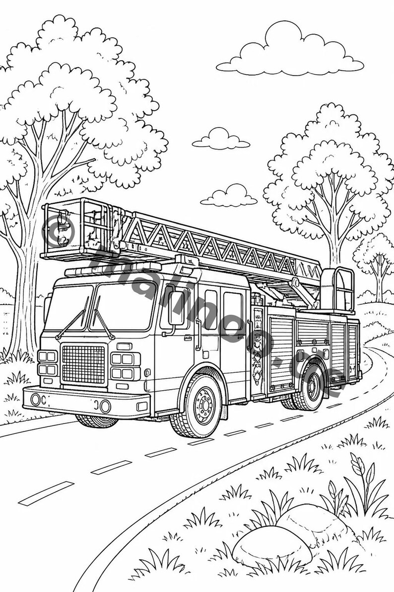 Fire Coloring Book for Ages 8 and Up – 100 Pictures to Color – Gift Idea for Children Ages 8 and Up (DIN A4) E1 image 13