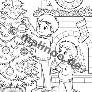 Libro da colorare del Grande Fratello in formato PDF per bambini – per il relax e la consapevolezza dei bambini – 20 pagine da colorare E1/B1 immagine 8