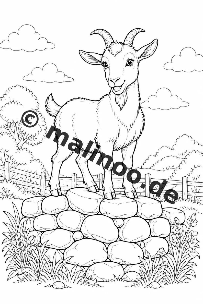 Livro de colorir de animais da fazenda para crianças – 20 páginas para colorir – Download em PDF E1/B3 (DIN-A4) – Lembrancinha de festa, presente, aniversário infantil, lembrancinha de festa imagem 11