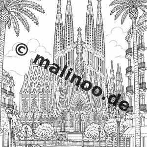Livre de coloriage Europe pour enfants – 20 pages à colorier – Téléchargement PDF E1/B2 (DIN-A4) – Cadeau d'invité, souvenir de fête d'anniversaire d'enfant image 5
