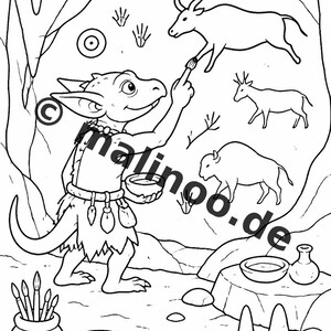 Goblins Coloring Book for Kids – 100 Coloring Pages – PDF Download E1/B2 (DIN-A4) – Gift, Activity, Advent Calendar, Birthday image 9