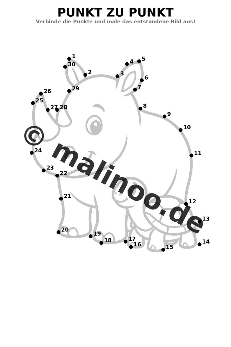 Rhinoceros Activity Book for Children – 100 Puzzle and Activity Pages – PDF Download E1/B1 (DIN-A4) – Gift, Activity, Advent Calendar image 11