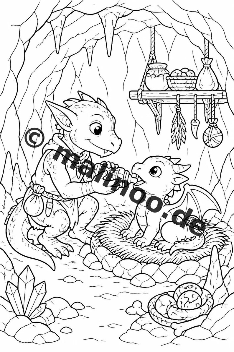 Kobolde Malbuch PDF Download digital – 100 Ausmalbilder für Kinder – MEGABUCH 01 Edition 1 (DIN-A4) image 10