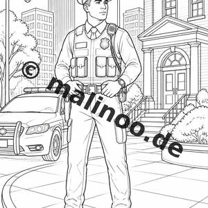 Police Activity Book for Children – 100 Puzzle and Activity Pages – PDF Download E1/B1 (DIN-A4) – Gift, Activity, Advent Calendar image 6